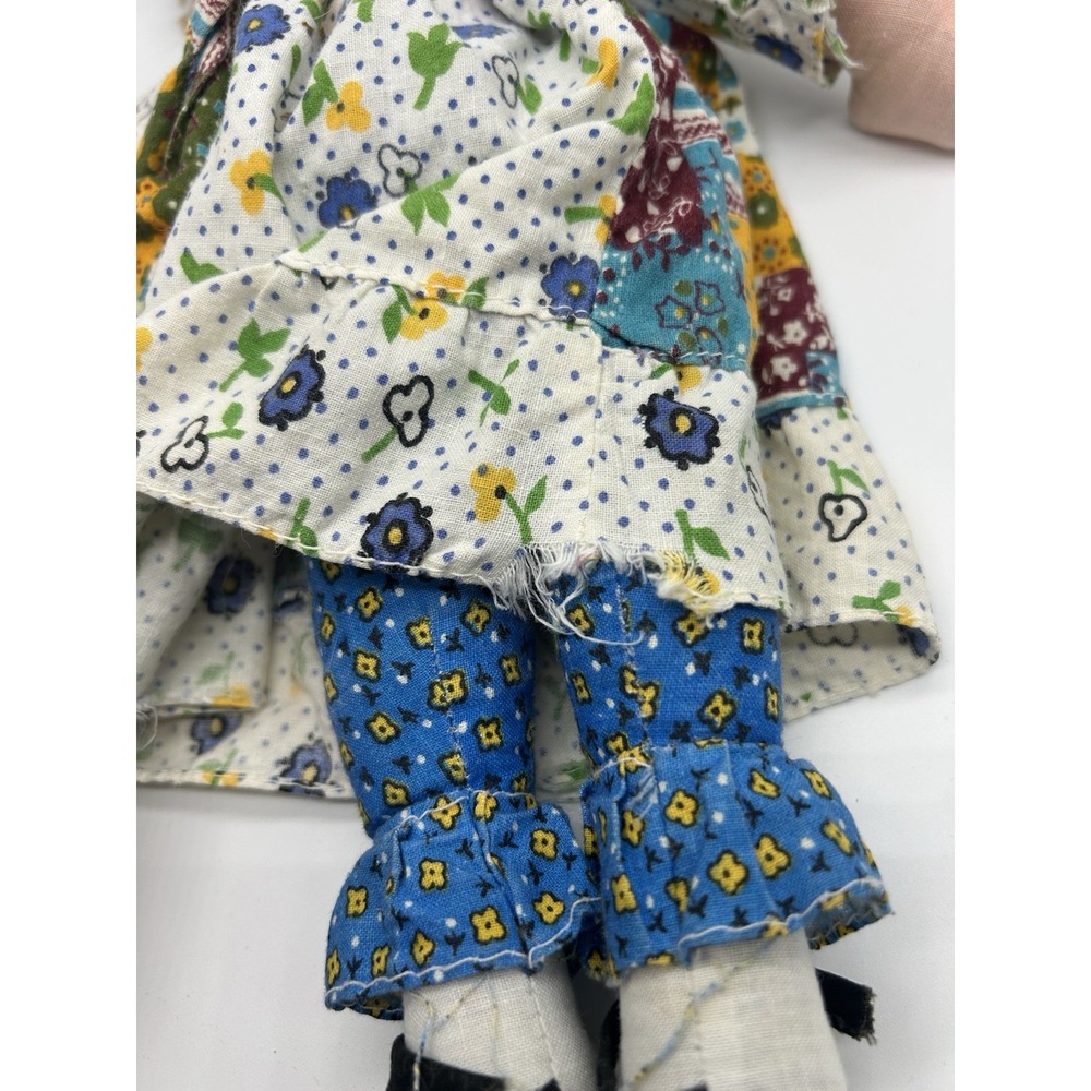 VTG The Original Holly Hobbie Knickerbocker Ragdoll Multicolor Patchwork Dress - Picture 5 of 8